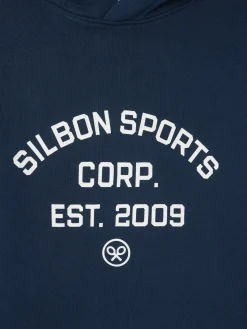 Silbon Smart Casual·Sudaderas-Sudadera hoodie sports azul marino Azul marino