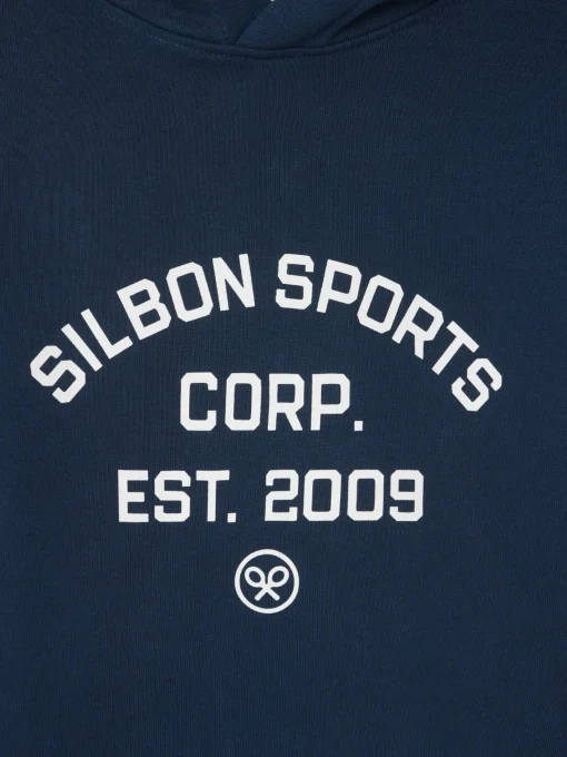 Silbon Smart Casual·Sudaderas-Sudadera hoodie sports azul marino Azul marino