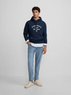Silbon Smart Casual·Sudaderas-Sudadera hoodie sports azul marino Azul marino