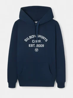 Silbon Smart Casual·Sudaderas-Sudadera hoodie sports azul marino Azul marino