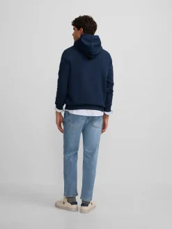 Silbon Smart Casual·Sudaderas-Sudadera hoodie sports azul marino Azul marino