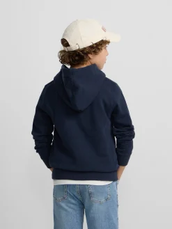Silbon Sudaderas-Sudadera kids hoodie cordon etnico azul marino Azul&nbsp;marino
