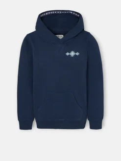 Silbon Sudaderas-Sudadera kids hoodie cordon etnico azul marino Azul&nbsp;marino