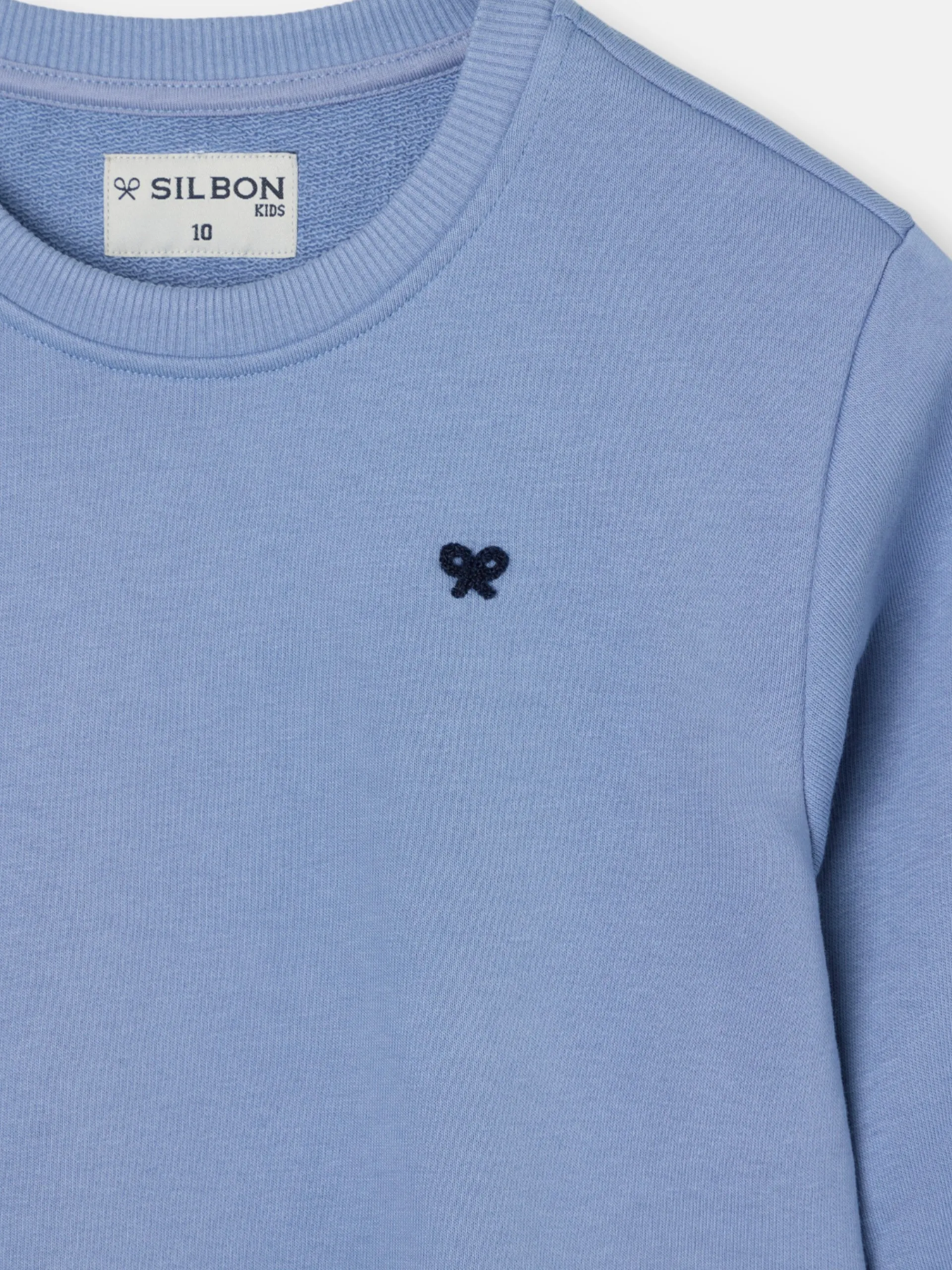 Silbon Sudaderas-Sudadera kids minilogo azul indigo Azul indigo