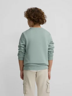 Silbon Sudaderas-Sudadera kids minilogo Verde