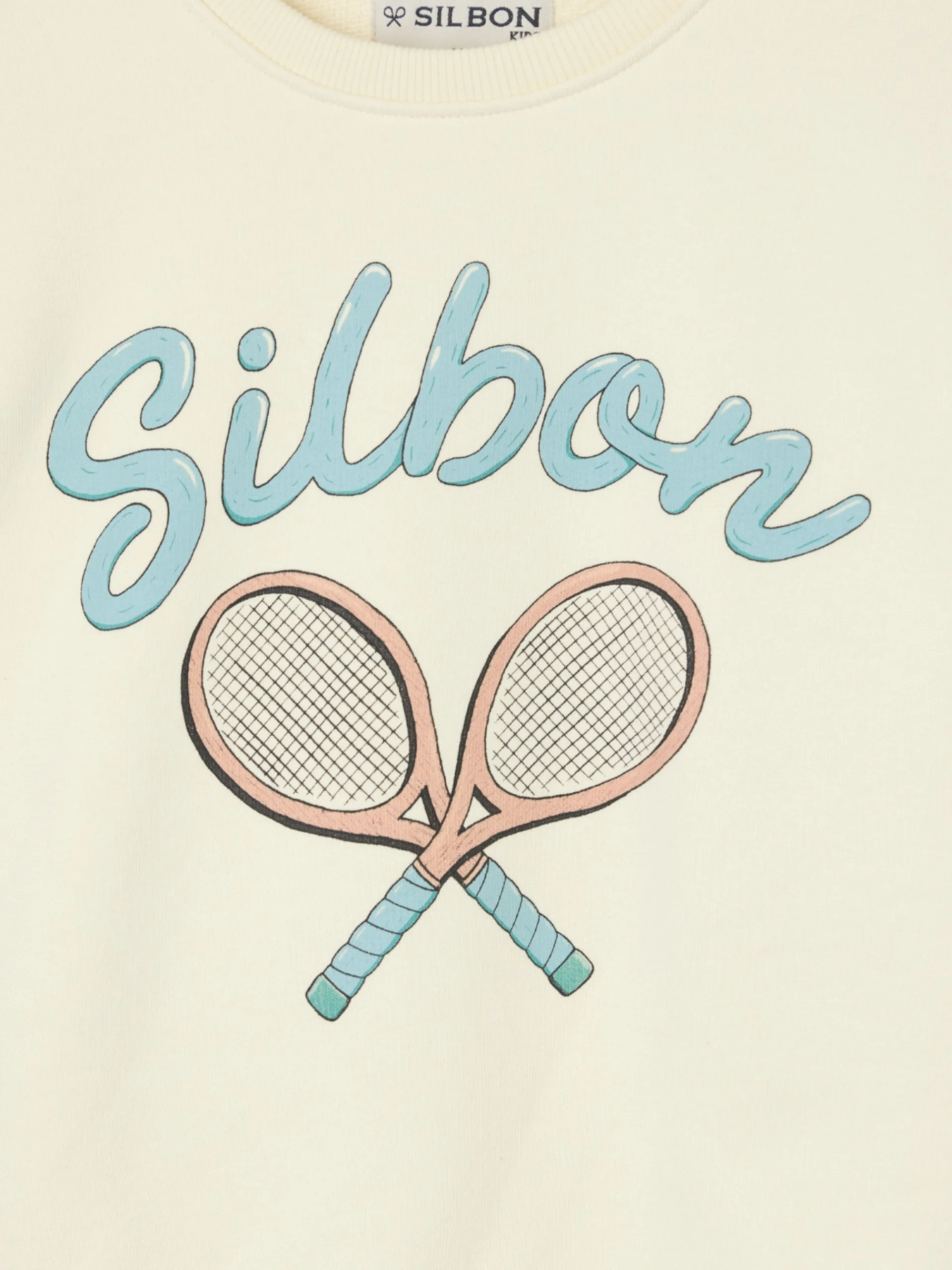 Silbon Sudaderas-Sudadera kids raqueta junior Crema