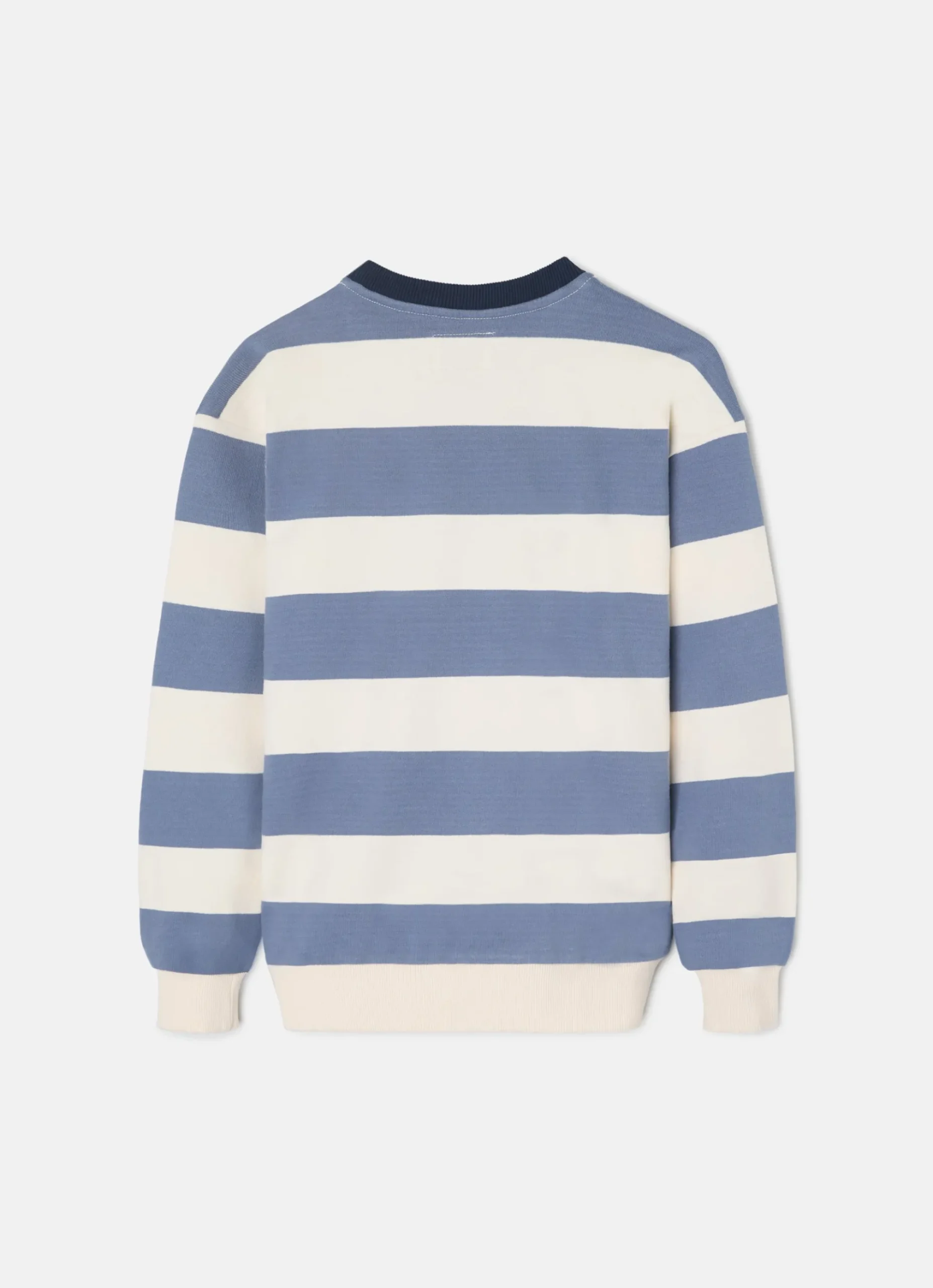 Silbon Sudaderas-Sudadera kids rayas anchas es Azul