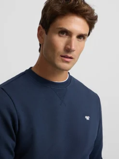 Silbon Smart Casual·Sudaderas-Sudadera minilogo azul marino Azul marino