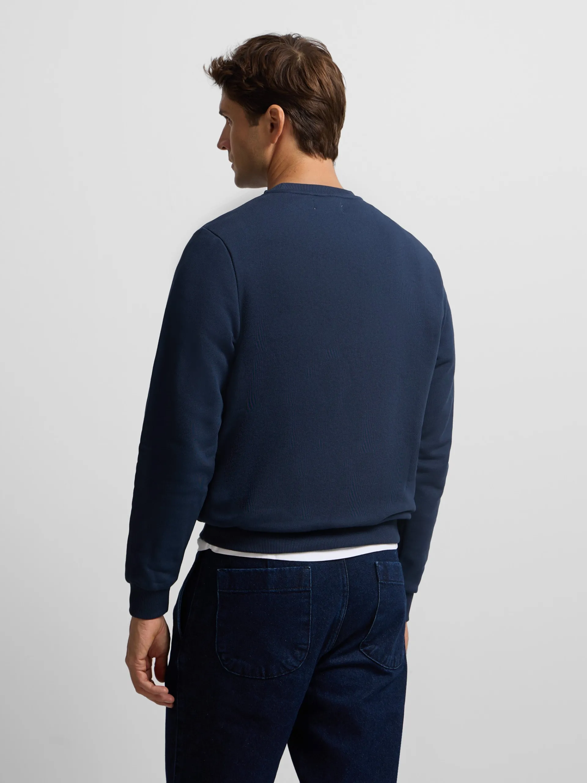 Silbon Smart Casual·Sudaderas-Sudadera minilogo azul marino Azul marino