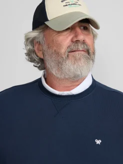 Silbon Smart Casual·Sudaderas-Sudadera minilogo azul marino Azul marino