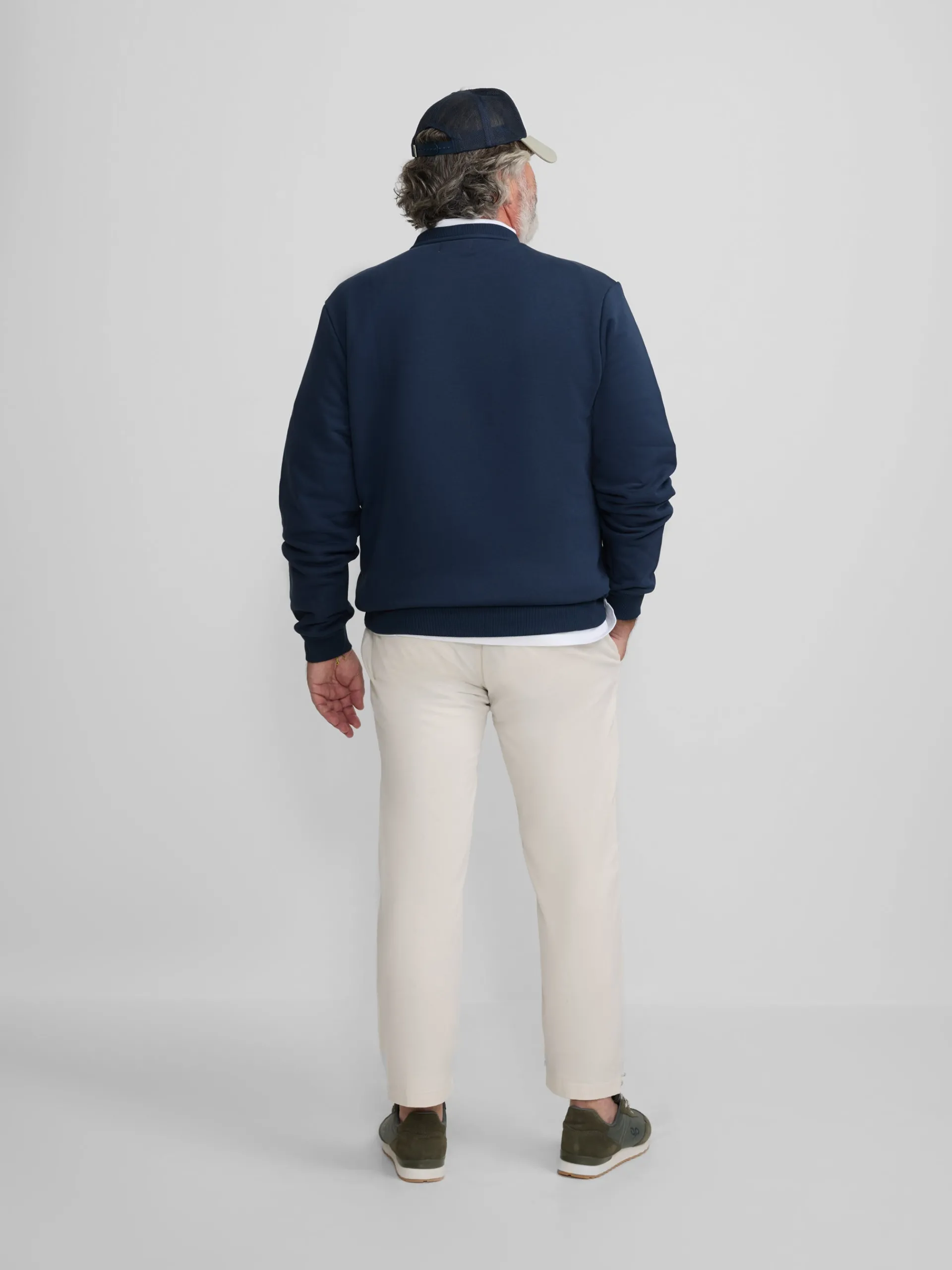 Silbon Smart Casual·Sudaderas-Sudadera minilogo azul marino Azul marino