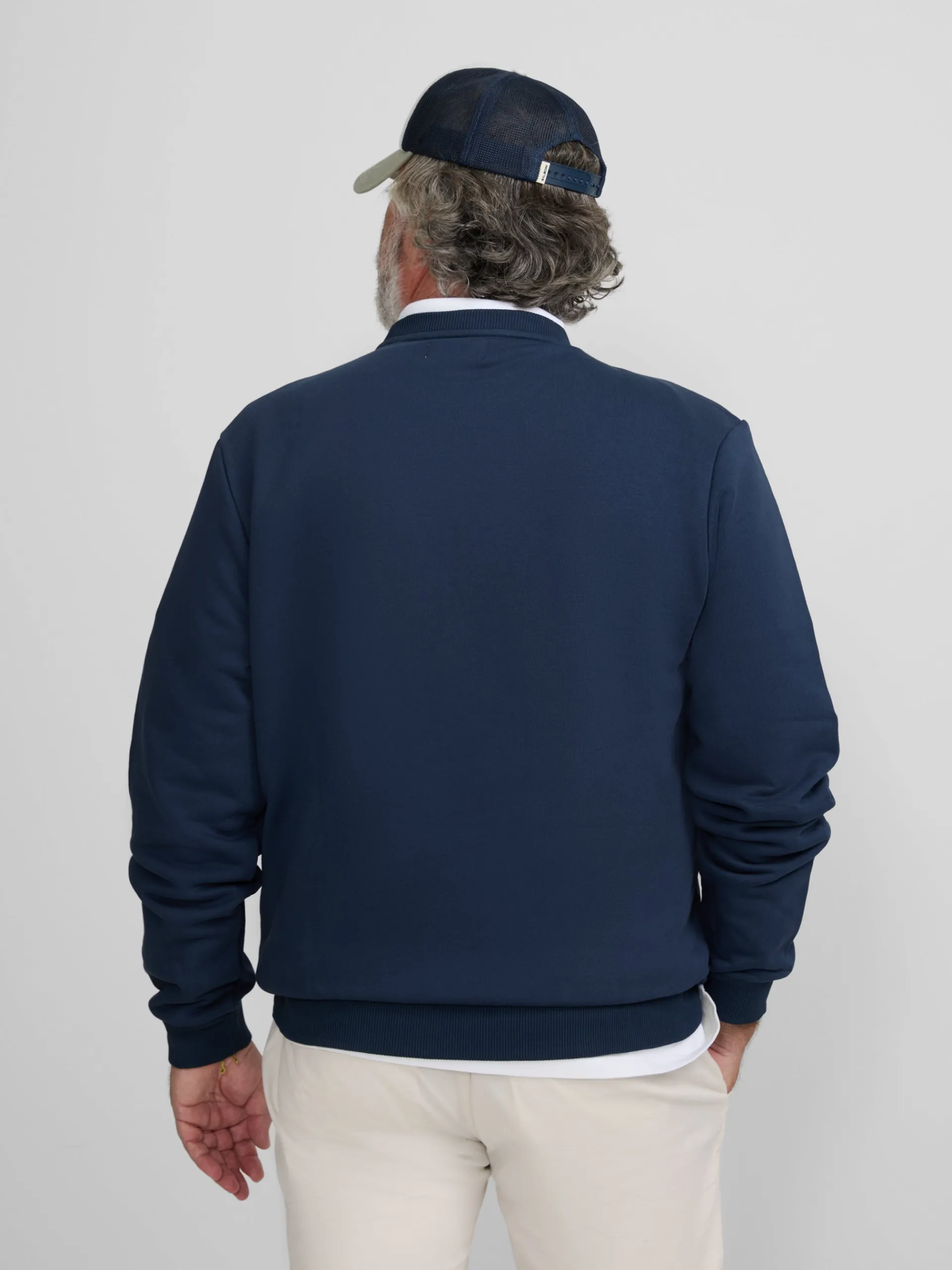 Silbon Smart Casual·Sudaderas-Sudadera minilogo azul marino Azul marino