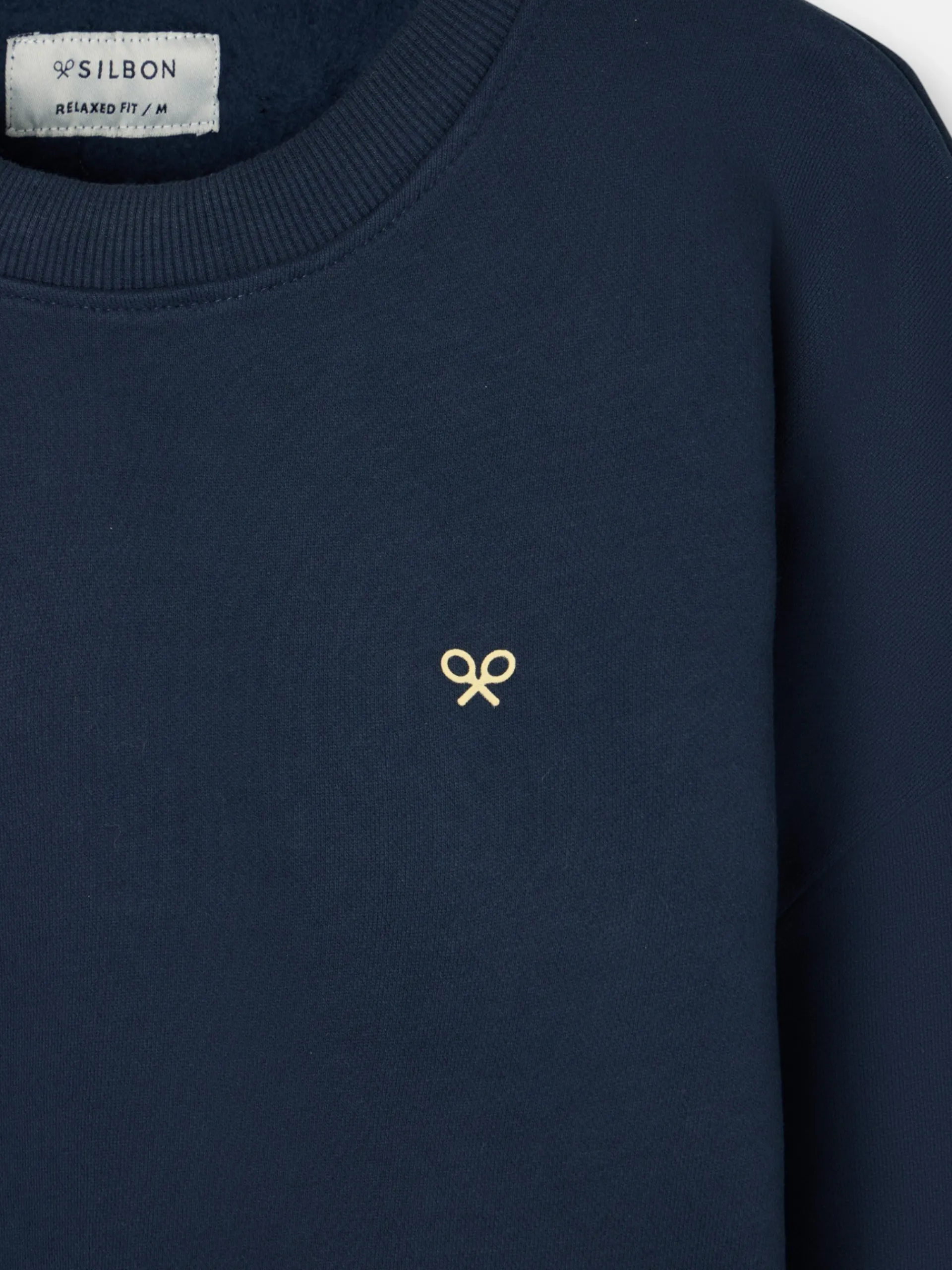 Silbon Sudaderas|Smart Casual·Sudaderas-Sudadera relaxed fit culture azul marino Azul marino