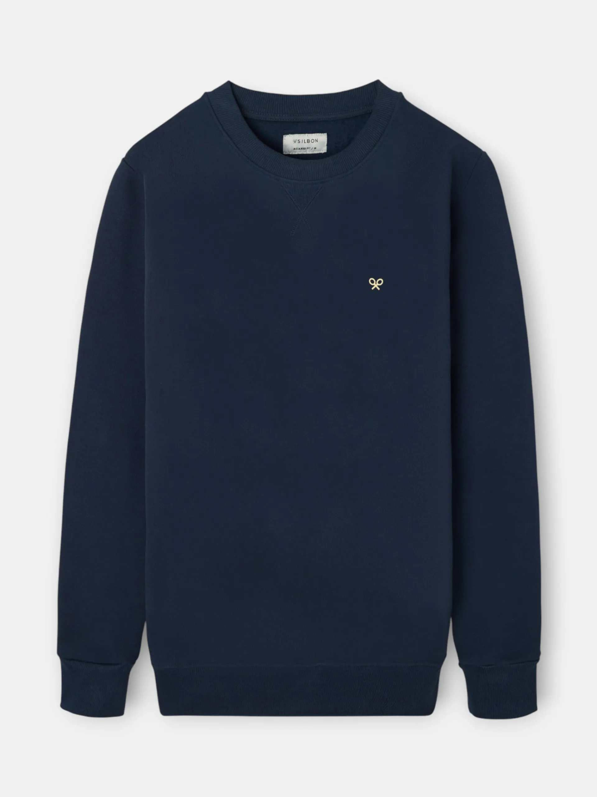 Silbon Sudaderas|Smart Casual·Sudaderas-Sudadera relaxed fit culture azul marino Azul marino