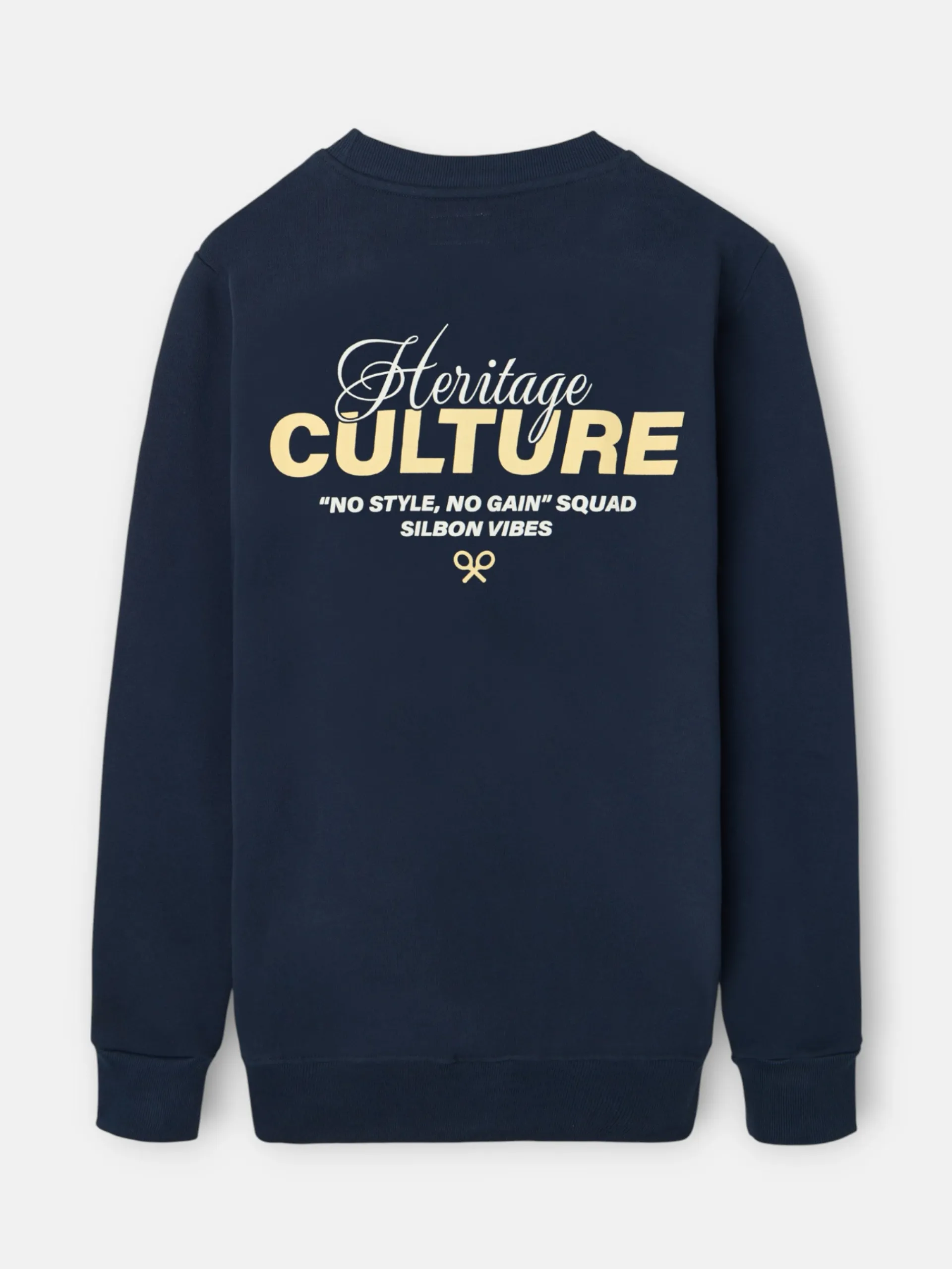 Silbon Sudaderas|Smart Casual·Sudaderas-Sudadera relaxed fit culture azul marino Azul marino
