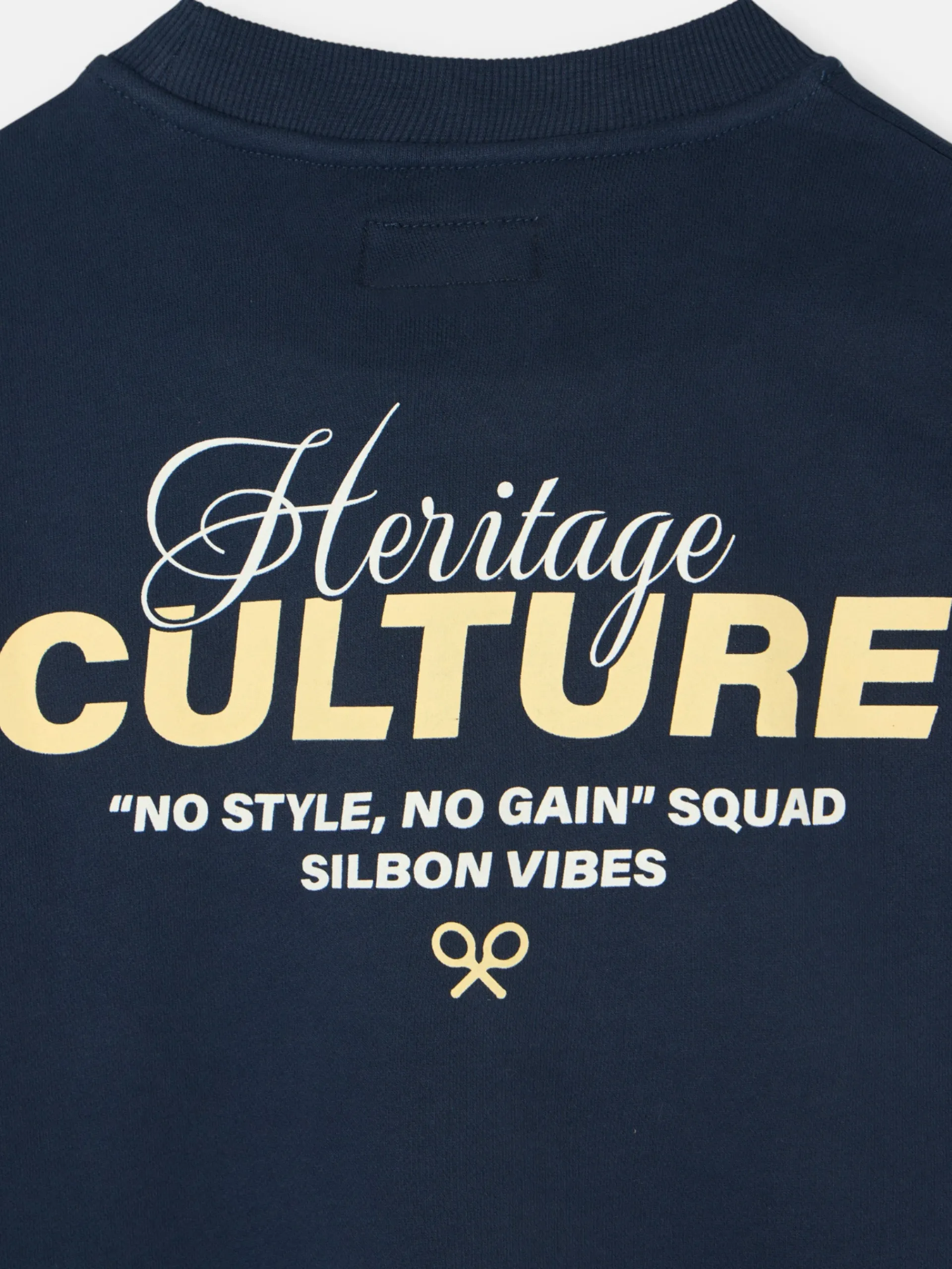 Silbon Sudaderas|Smart Casual·Sudaderas-Sudadera relaxed fit culture azul marino Azul marino