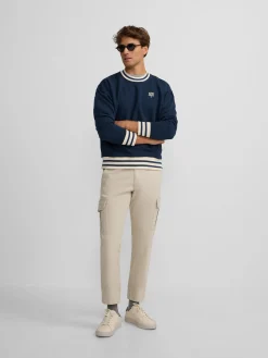 Silbon Smart Casual·Sudaderas-Sudadera relaxed fit ivy league marino Azul marino