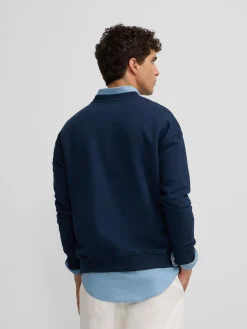 Silbon Smart Casual·Sudaderas-Sudadera special fit lettering azul marino Azul marino