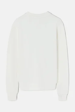 Silbon Sudaderas-Sudadera woman fun and peace cruda Blanca