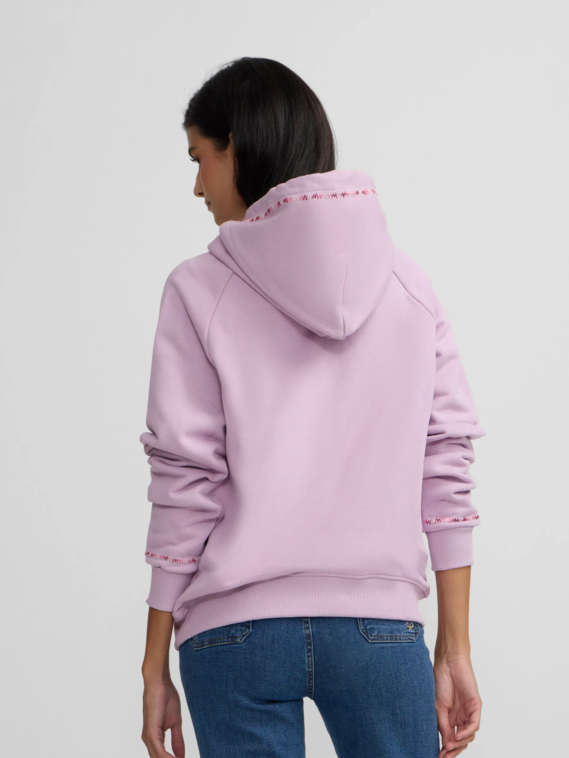 Silbon Sudaderas-Sudadera woman ikat s Morado