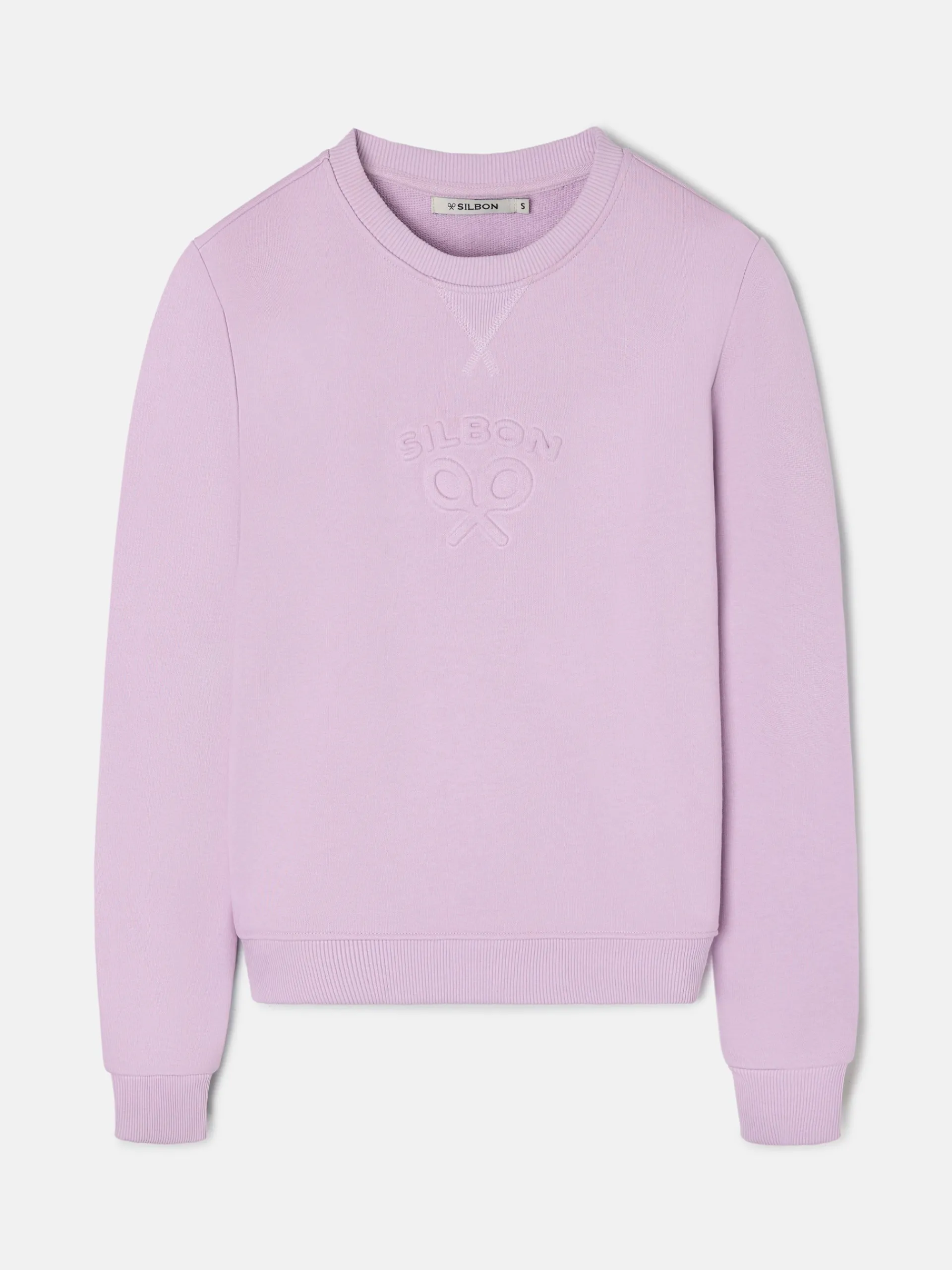 Silbon Sudaderas-Sudadera woman clasico Malva