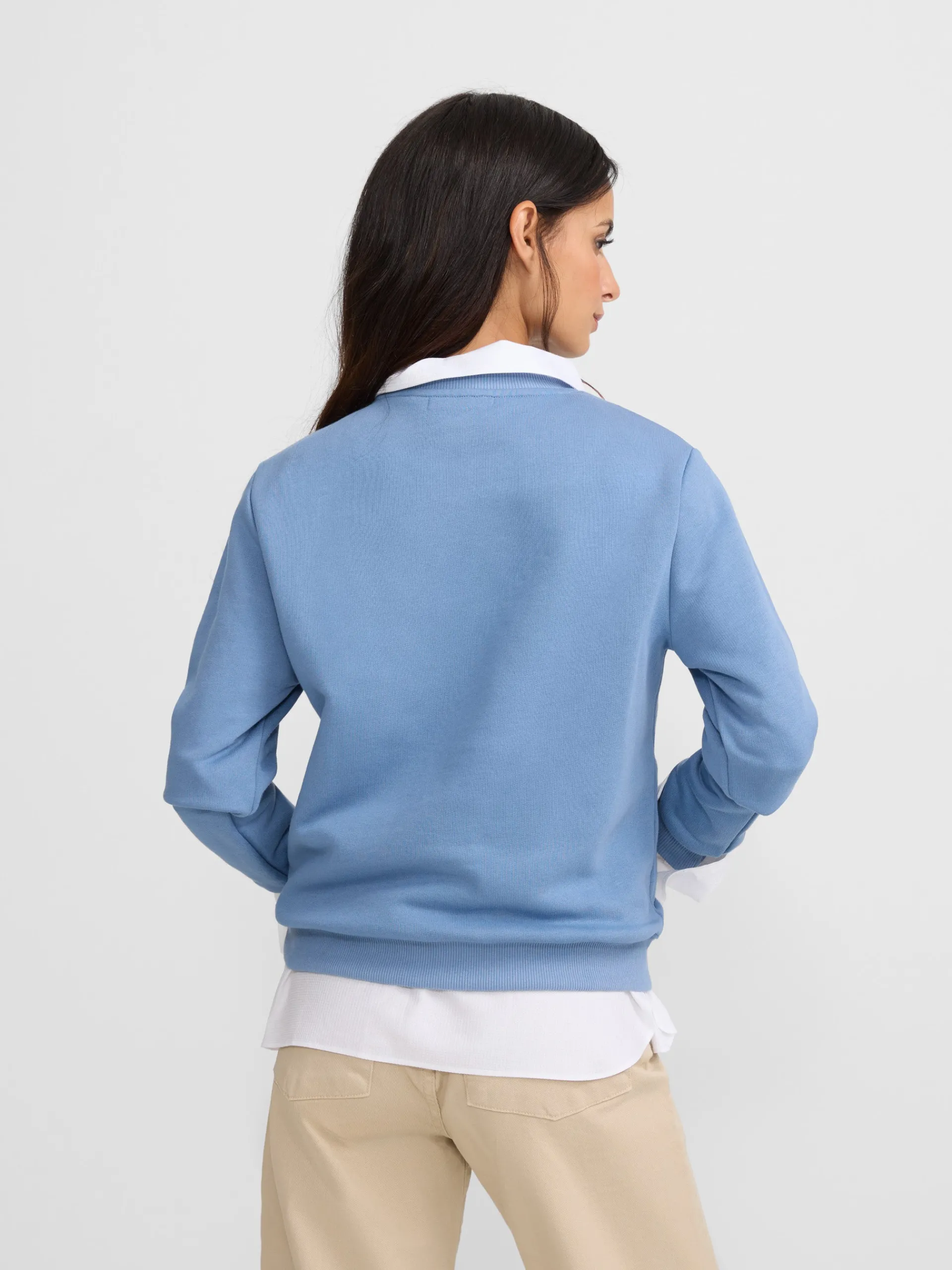Silbon Sudaderas-Sudadera woman clasico Azul