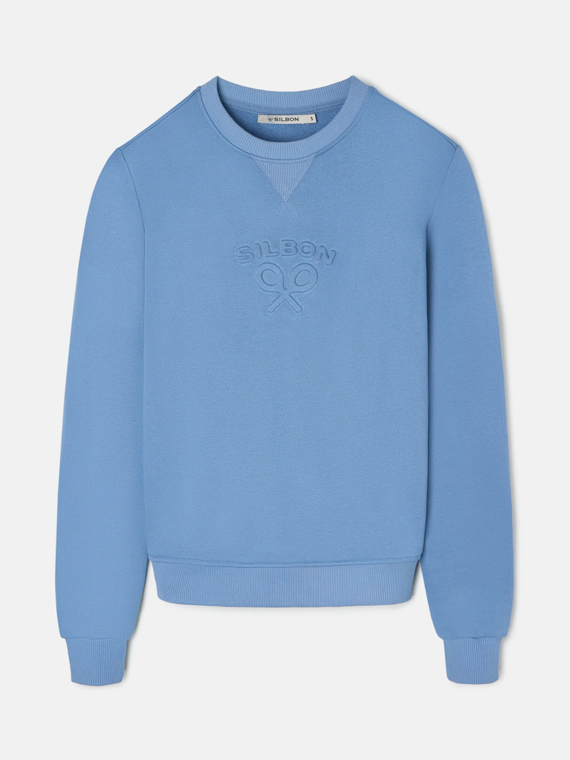 Silbon Sudaderas-Sudadera woman clasico Azul