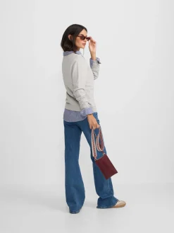 Silbon Sudaderas-Sudadera woman tachas Gris
