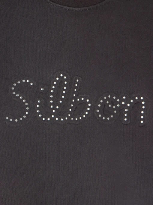 Silbon Sudaderas-Sudadera woman tachas Negra