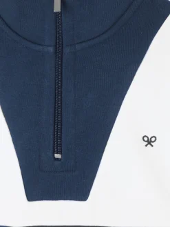 Silbon Sudaderas-Sudadera woman tricolor azul marino y beige Negro y beige
