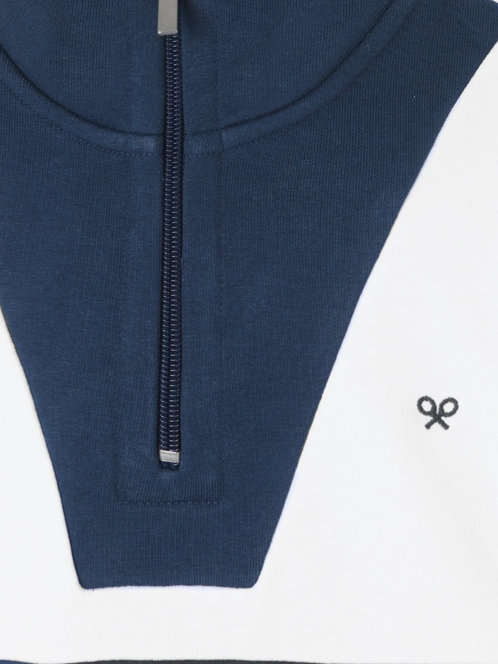 Silbon Sudaderas-Sudadera woman tricolor azul marino y beige Negro y beige