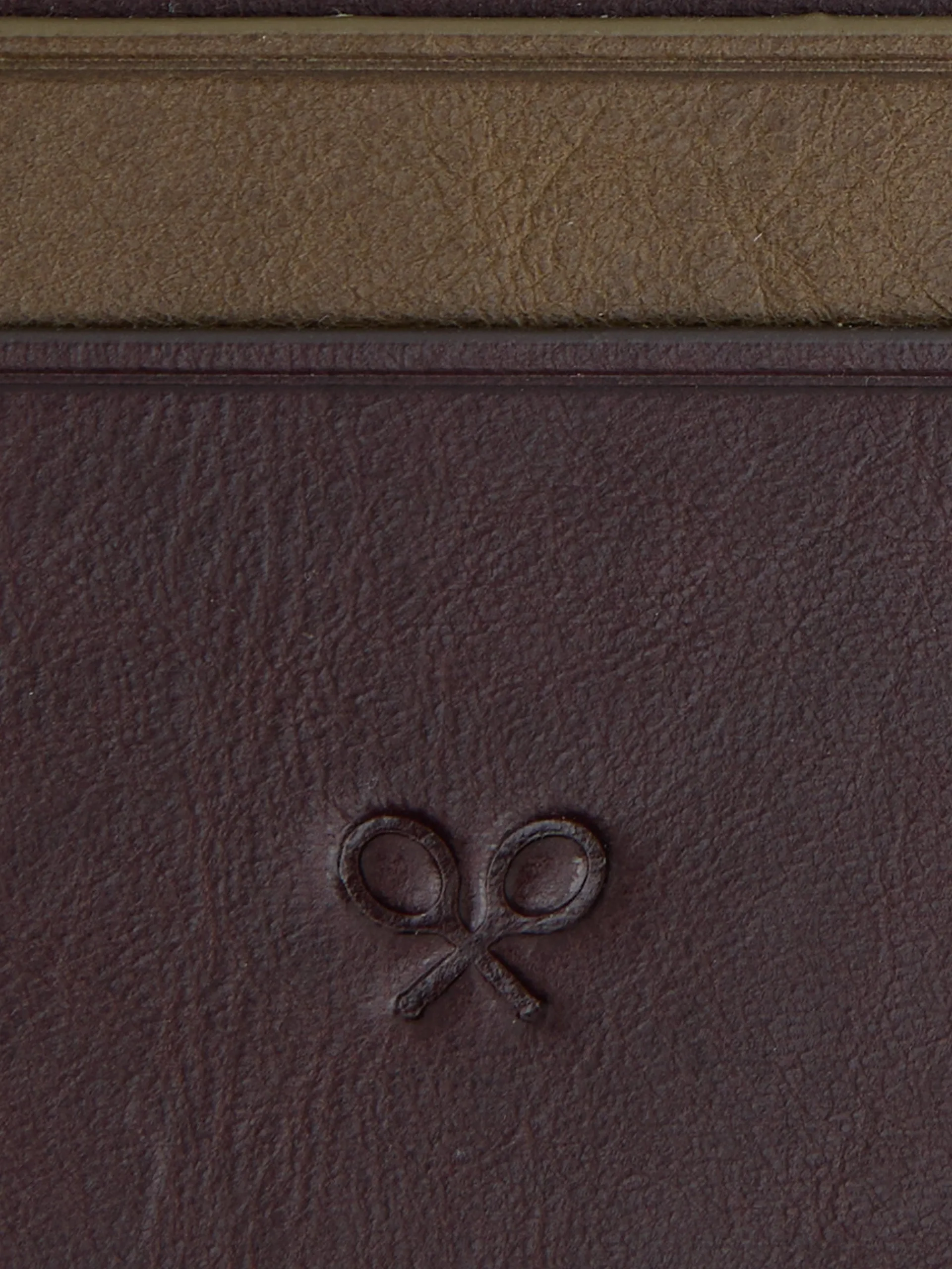 Silbon Pequeña Marroquinería·Carteras Y Tarjeteros-Tarjetero piel tricolor Marrón