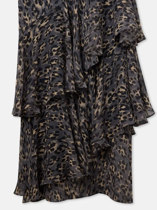 Silbon Vestidos, Monos Y Faldas-Vestido largo estampado animal print azules Gris