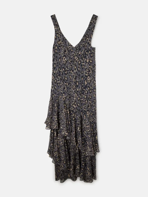 Silbon Vestidos, Monos Y Faldas-Vestido largo estampado animal print azules Gris