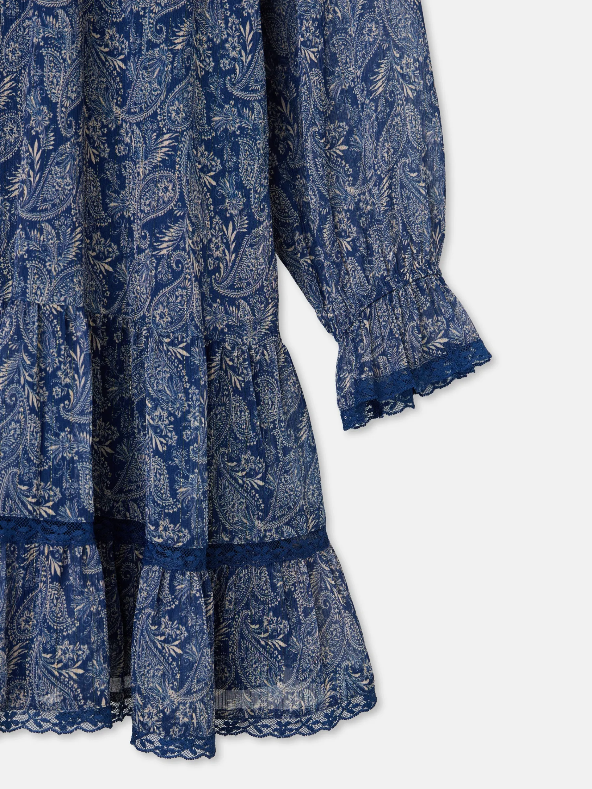 Silbon Vestidos, Monos Y Faldas-Vestido mini chorreras estampado Azul