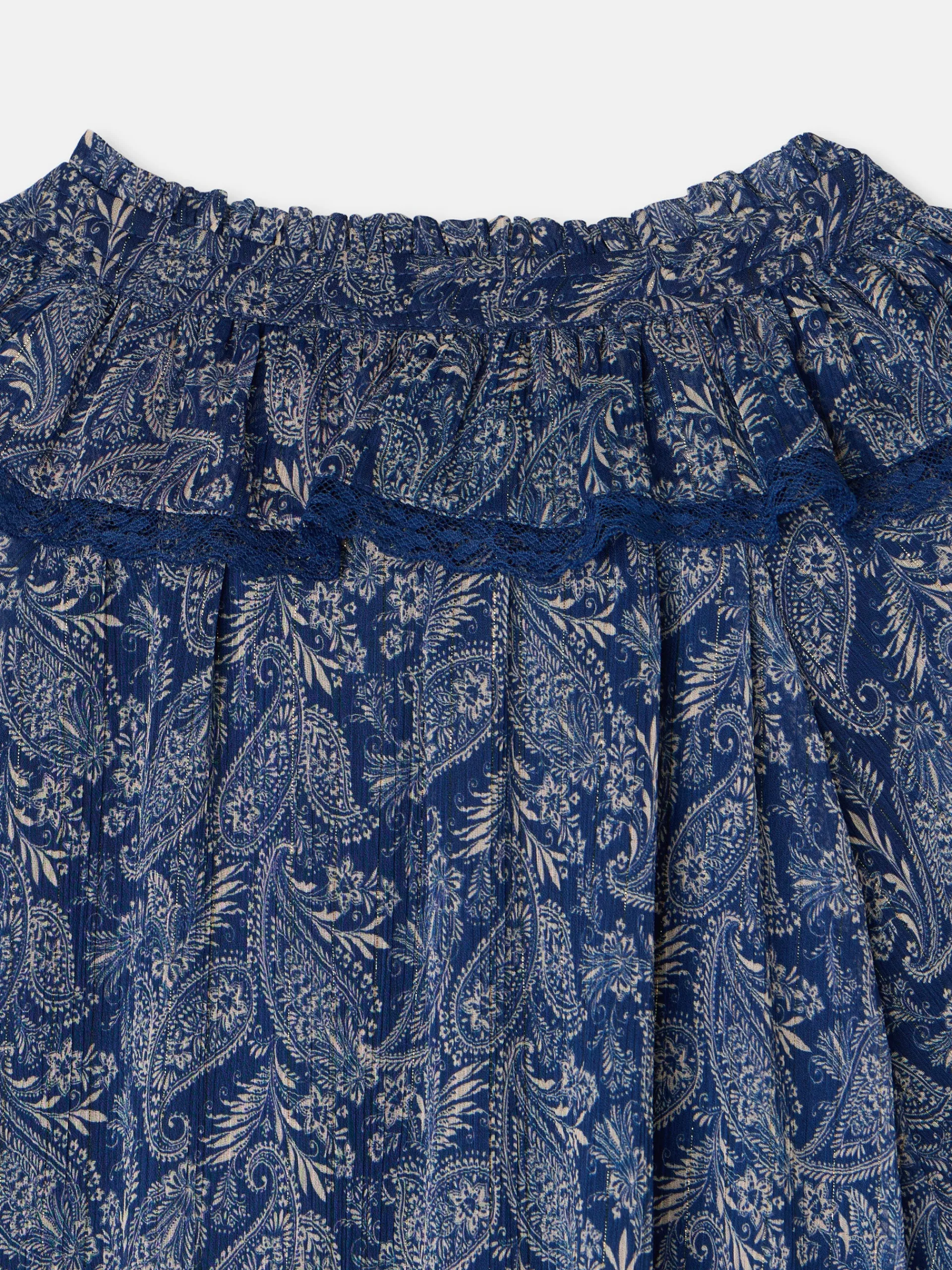 Silbon Vestidos, Monos Y Faldas-Vestido mini chorreras estampado Azul