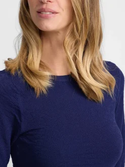 Silbon Vestidos, Monos Y Faldas|Punto-Vestido punto espigas Azul