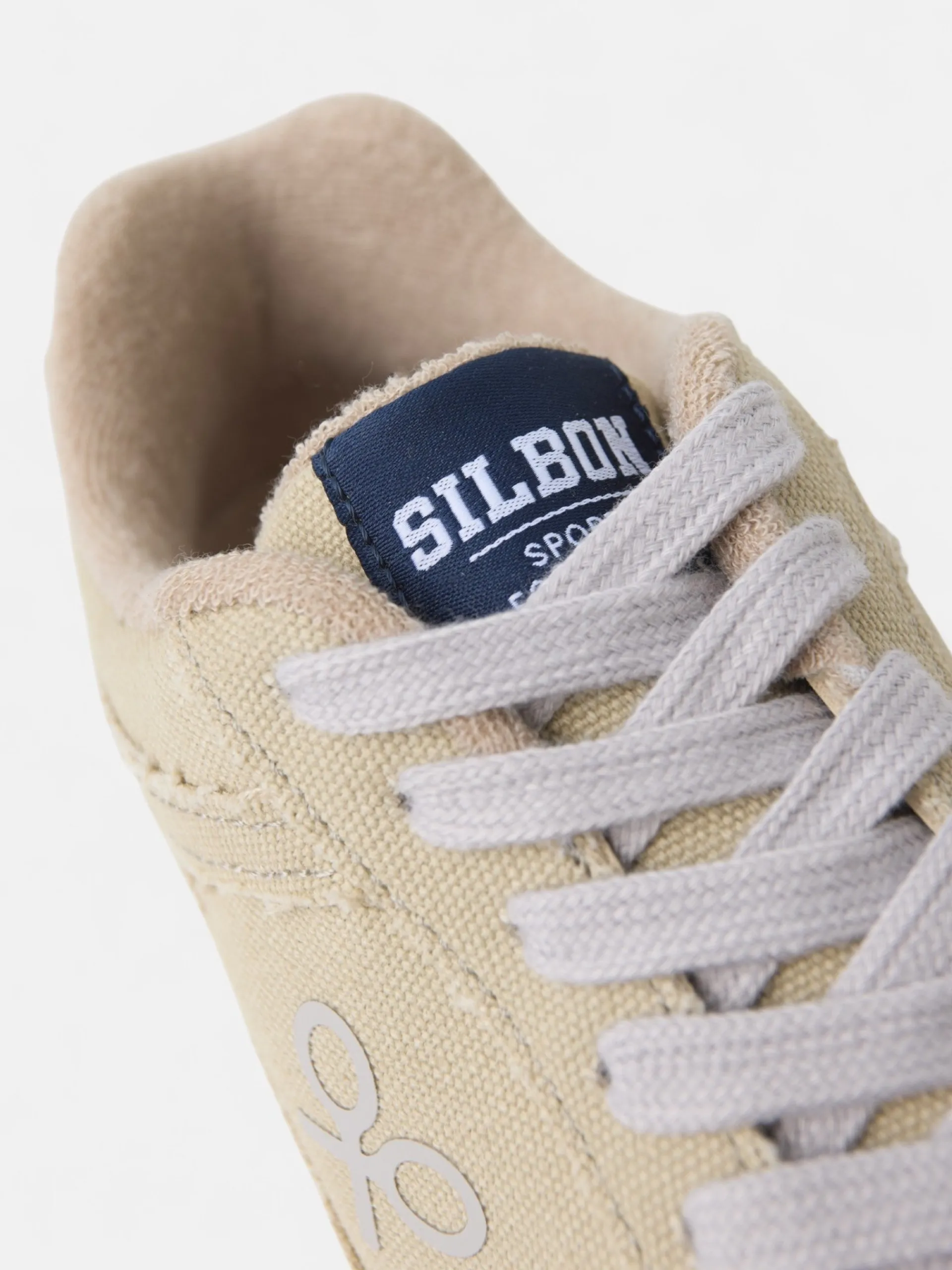 Silbon Zapatillas-Zapatilla casual canvas Beige