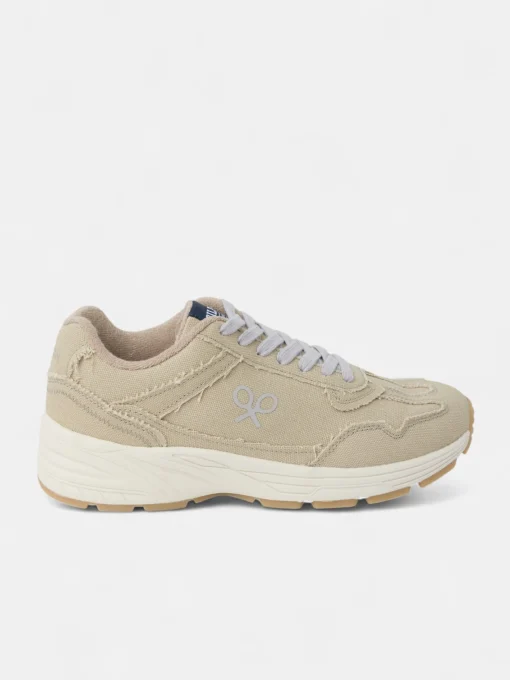 Silbon Zapatillas-Zapatilla casual canvas Beige