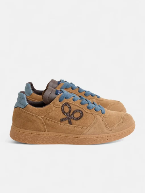 Silbon Zapatillas-Zapatilla casual piel Mostaza