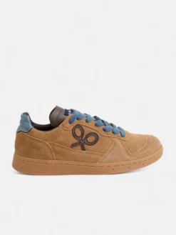 Silbon Zapatillas-Zapatilla casual piel Mostaza
