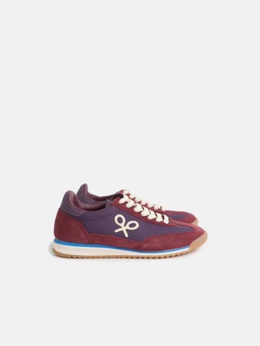 Silbon Calzado-Zapatilla girl running raqueta Burdeos