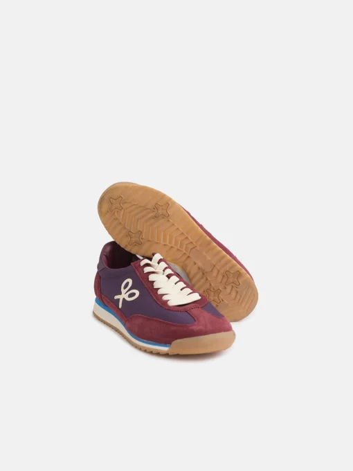 Silbon Calzado-Zapatilla girl running raqueta Burdeos