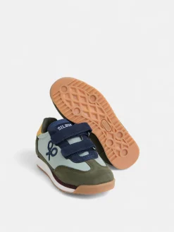 Silbon Zapatos Y Zapatillas-Zapatilla kids velcro multicolor Verde