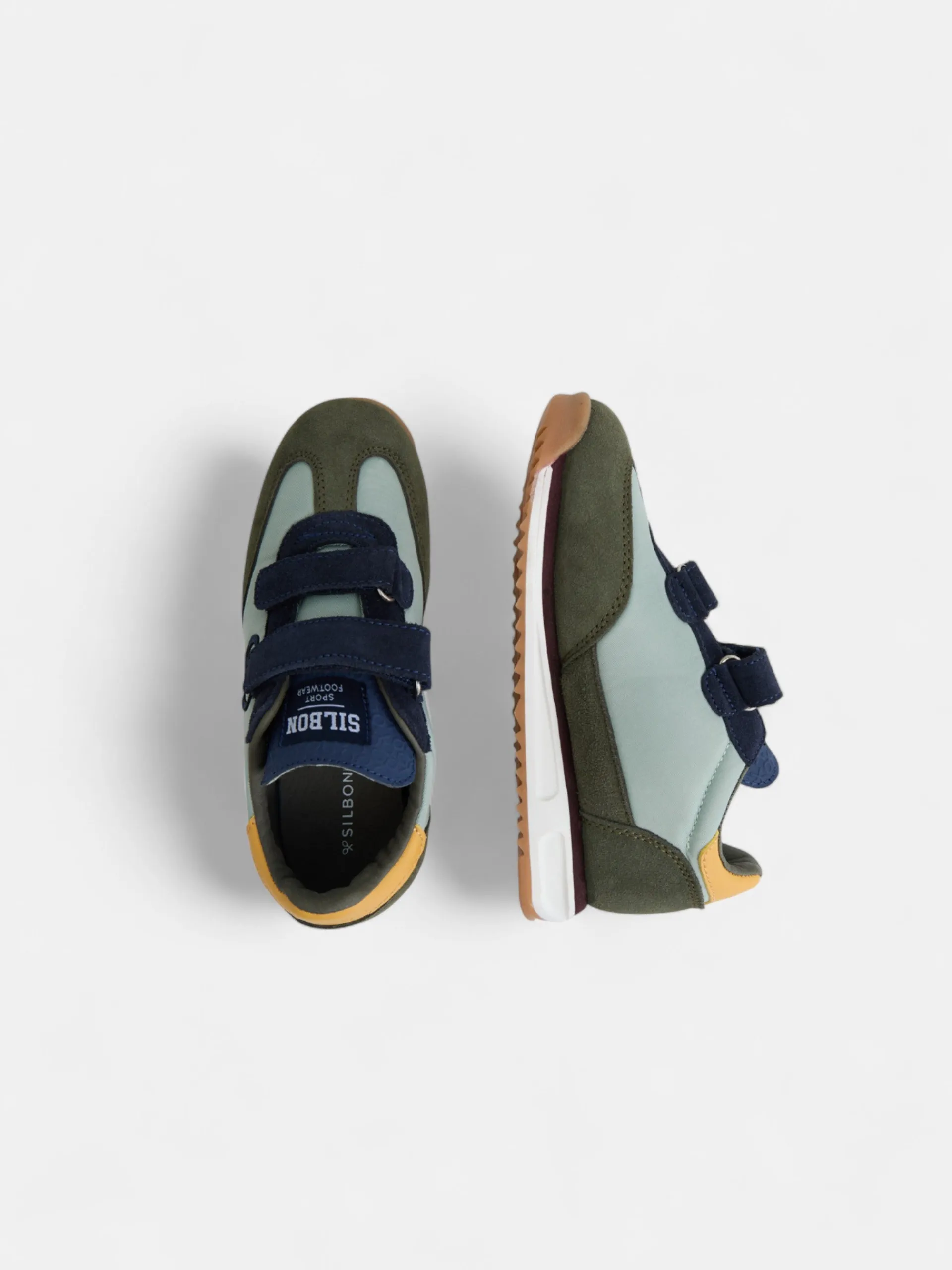 Silbon Zapatos Y Zapatillas-Zapatilla kids velcro multicolor Verde