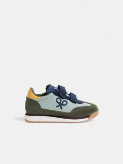 Silbon Zapatos Y Zapatillas-Zapatilla kids velcro multicolor Verde