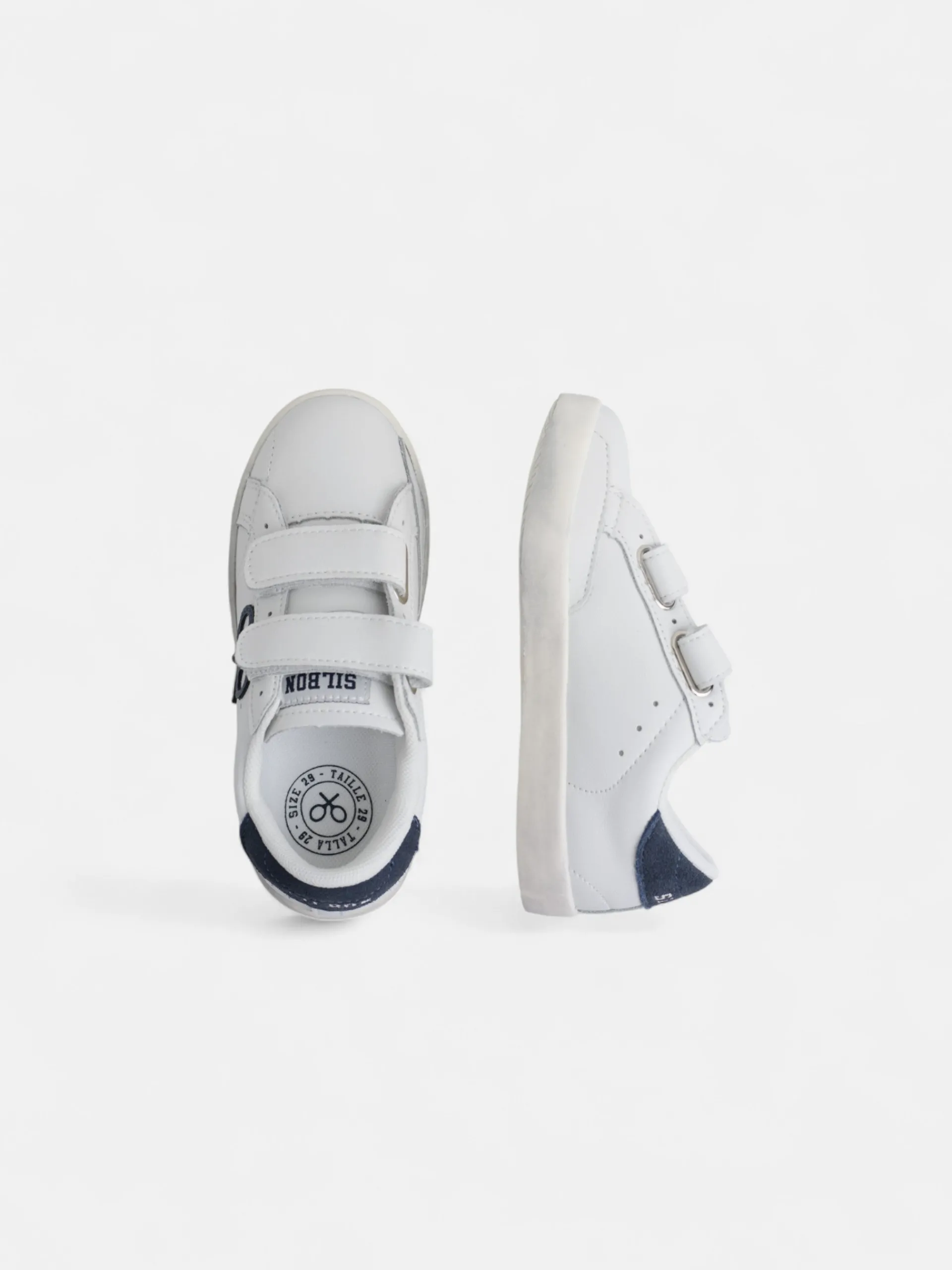 Silbon Zapatos Y Zapatillas-Zapatilla kids velcro smile Blanco