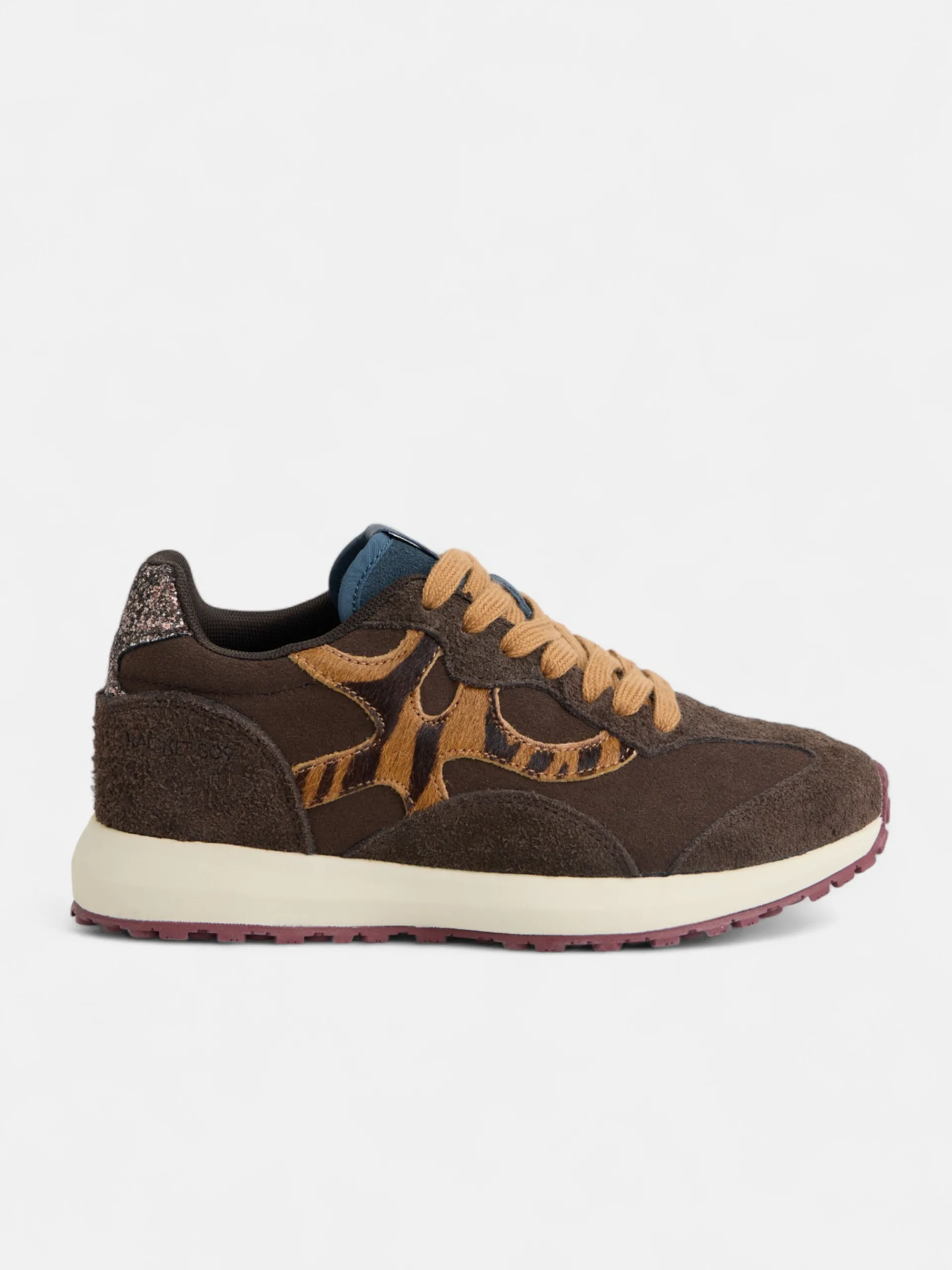 Silbon Calzado-Zapatilla RACKETS09 animal print Marrón