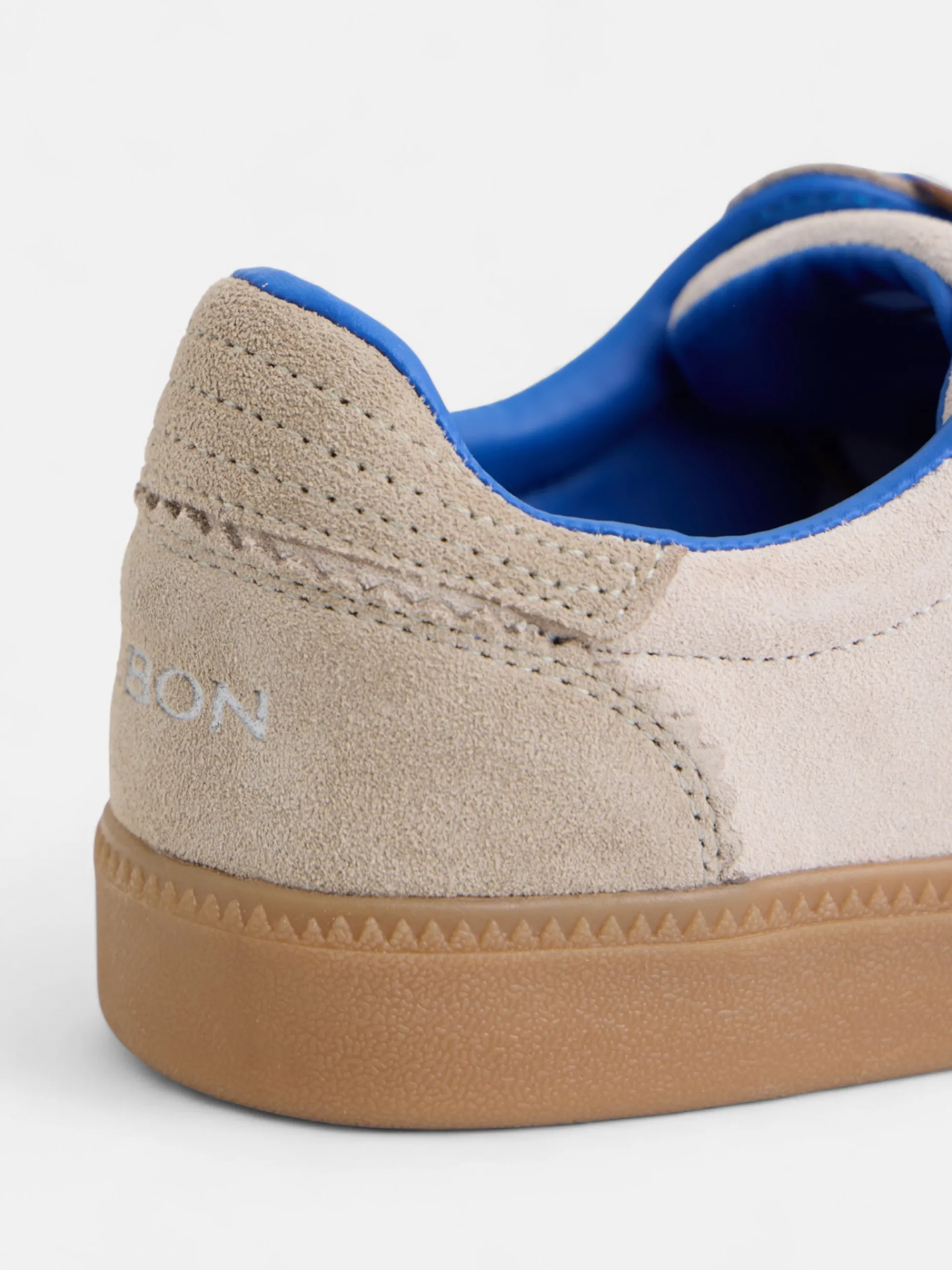 Silbon Calzado-Zapatilla raqueta beige y Azul