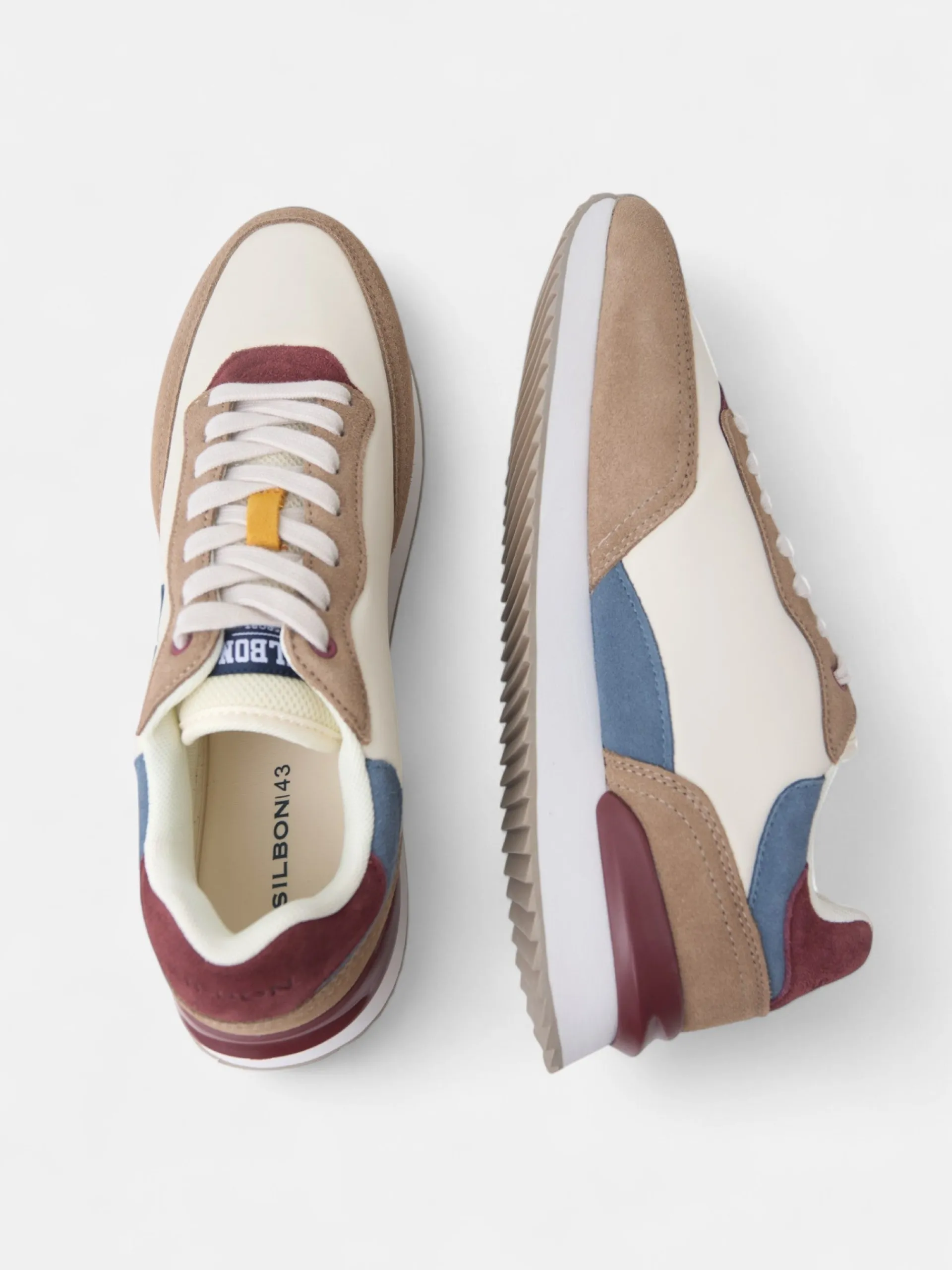 Silbon Zapatillas-Zapatilla running multicolor Beige